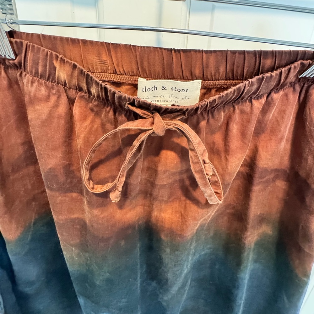 Cloth and Stone Ombré Tie Dye skirt medium